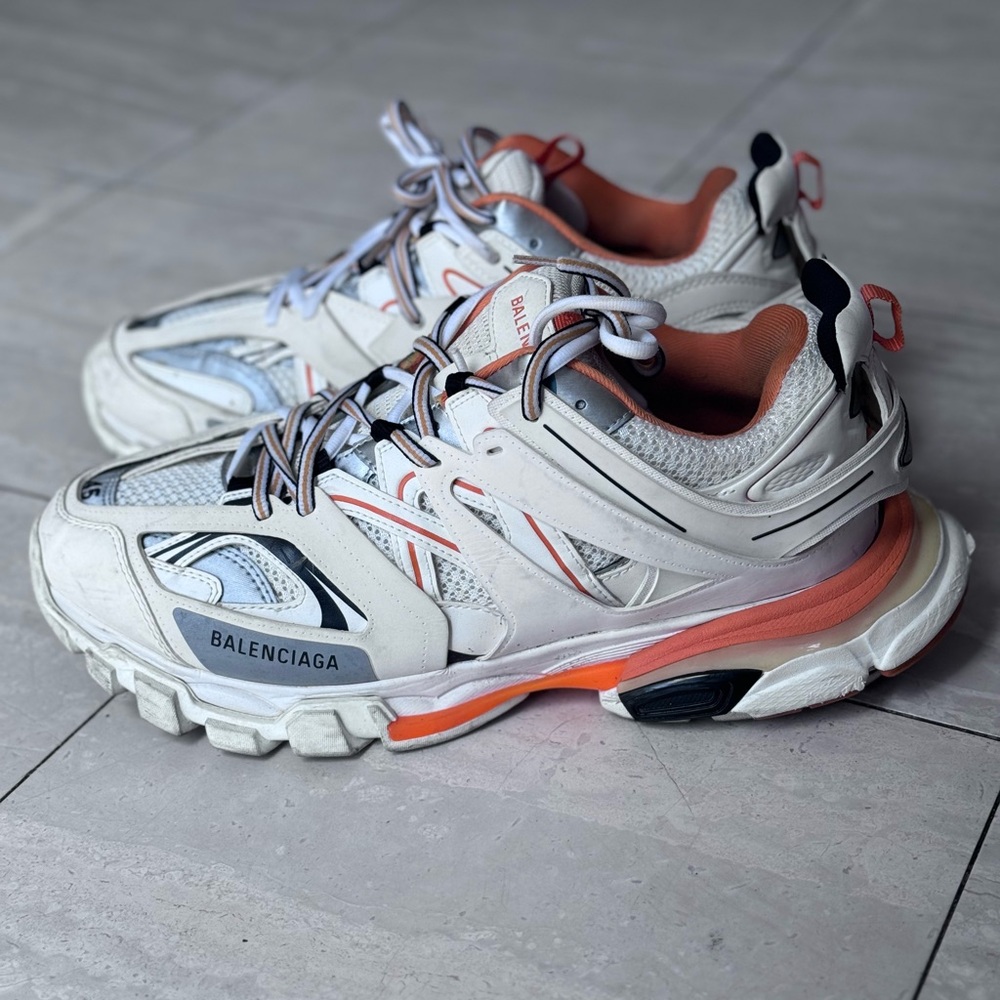 BALENCIAGA TRACK RUNNER ORANGE & WHITE